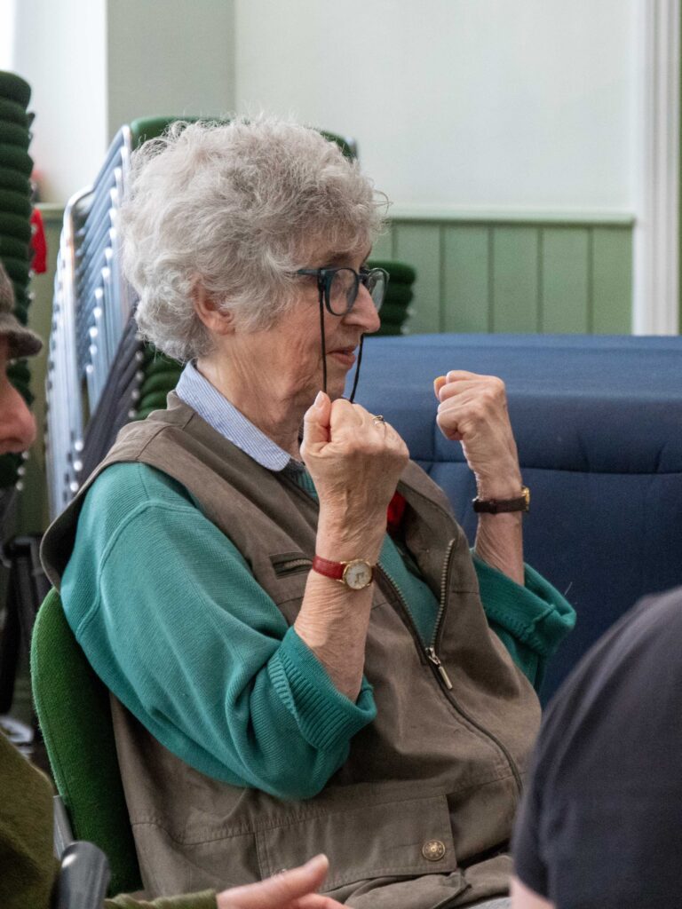 Seated exercise session at the Salvation Army